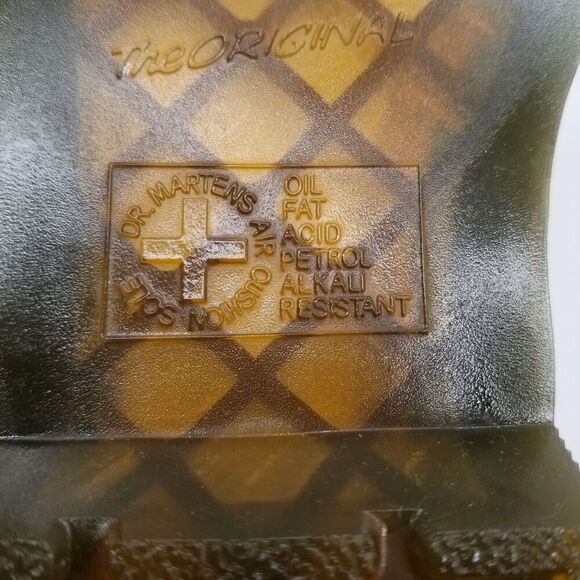 Dr. Martens 460 Women Bex Smooth Leather Lace Up Boots Sz 5 Black Combat Grunge - Picture 7 of 8